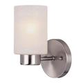 Westinghouse One-Light Indoor Wall Fixture Sylvestre Brushed Nkl Frosted Gls 6227800